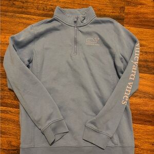 Vineyard Vines girls large  Gray blue Zip-Up Sweater